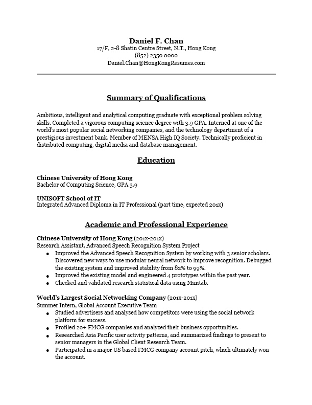 Cv room attendant resume